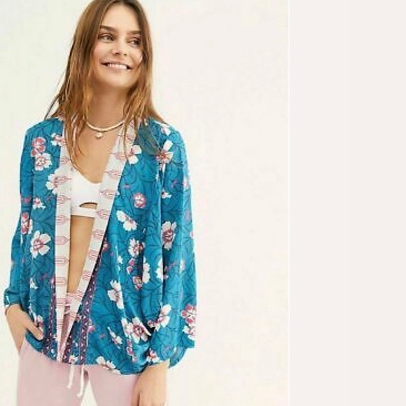 Free people short kimono one size - Picture 2 of 6